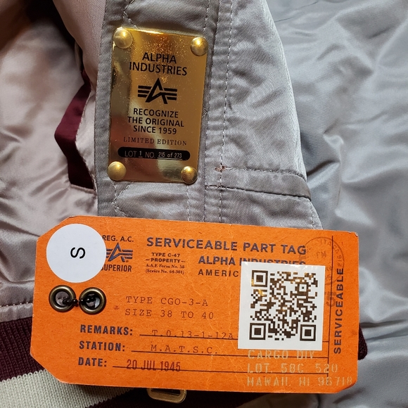 Alpha Industries MA1 Women's Souvenir Eagle Jacket - Picture 5 of 7